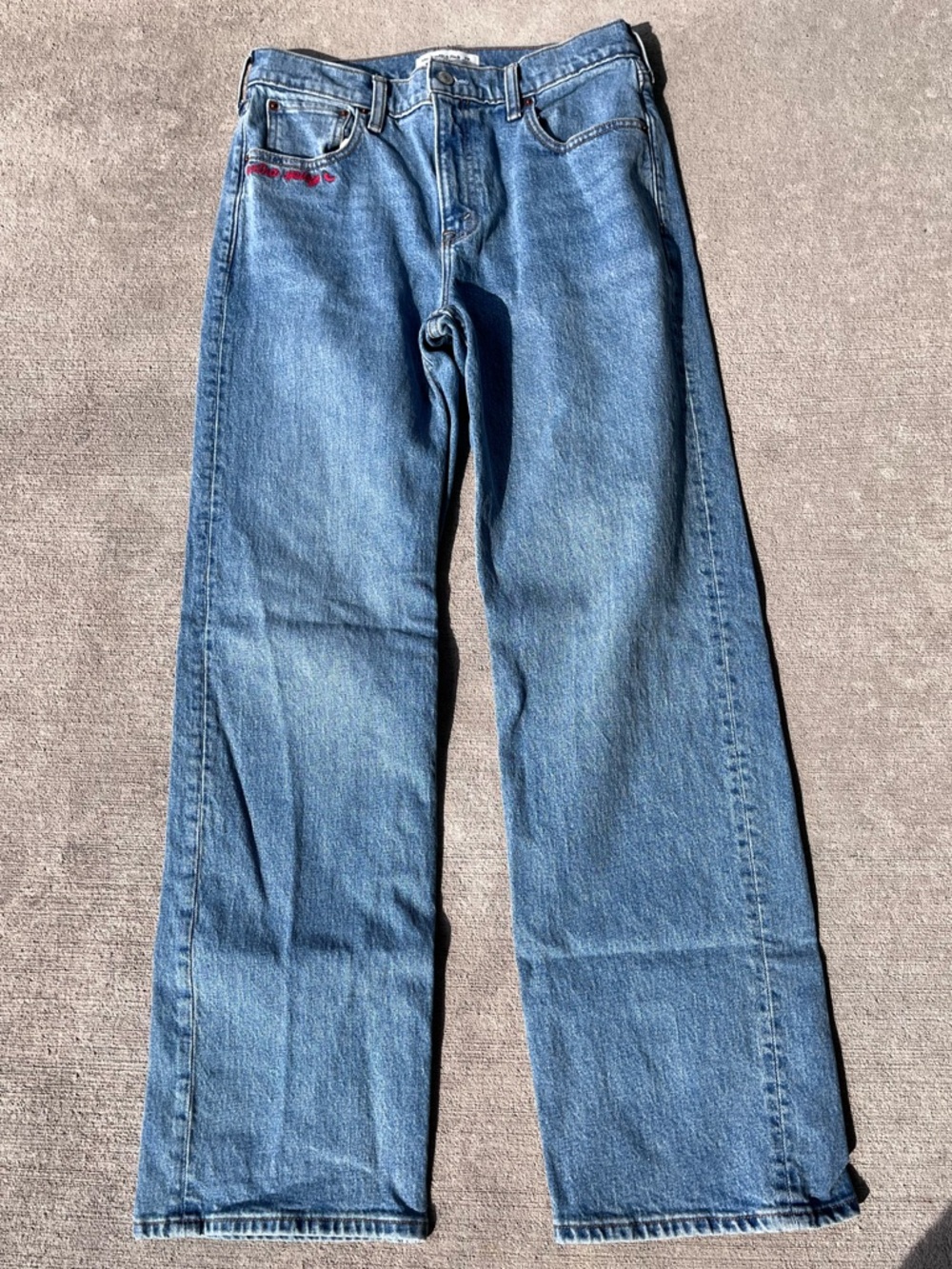 Abercrombie and Fitch the 90s high rise relaxed extra spicy denim jeans NWOT